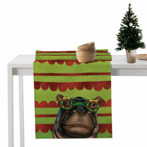 Festive Hippo Table Runner