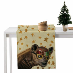 Festive Hyena Table Runner