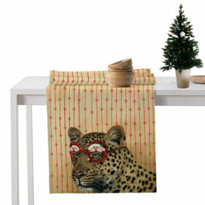 Festive Leopard Table Runner