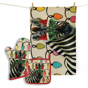 Festive Zebra Kitchen Set