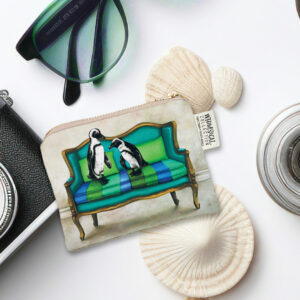 Blue Penguins at Leisure Coin Purse