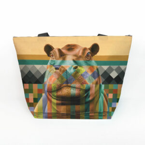 Hippo in Shades of Africa Maxi Bag