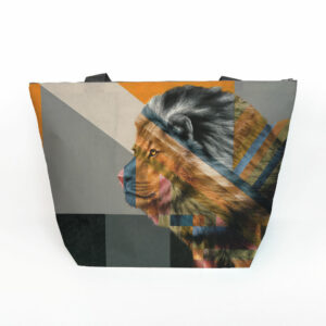 Lion in Shades of Africa Maxi Bag