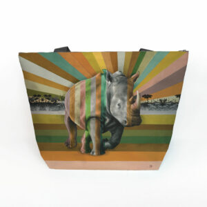 Rhino in Shades of Africa Maxi Bag