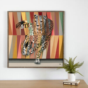 Cheetah in Shades of Africa Canvas Art Print