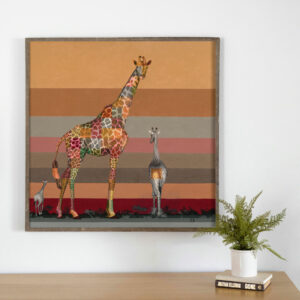 Giraffe in Shades of Africa Canvas Art Print