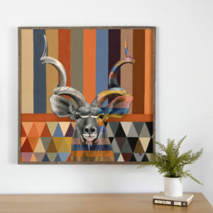 Kudu in Shades of Africa Canvas Art Print