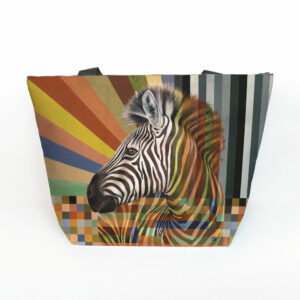 Zebra in Shades of Africa Maxi Bag
