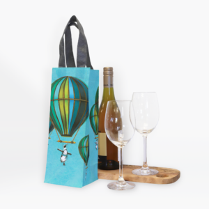 Blue Penguin in Flight Recycled Wine Carrier