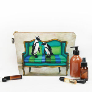 Blue Penguins at Leisure Toiletry Bag